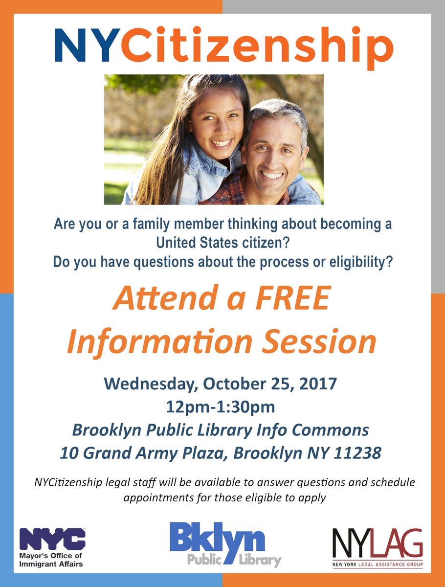 NYCImmigrants's tweet photo. Ready to start your citizenship🇺🇸 application? Learn if you're eligible &amp; how to get free, safe citizenship application help.

#inBrooklyn https://t.co/H4DRCHefa1