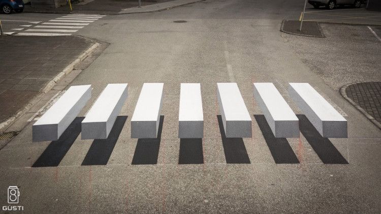 LaughingSquid's tweet photo. Iceland Town Paints Ingenious 3D Optical Illusion Pedestrian Crossing In Order To Slow Down Traffic https://t.co/lx0Lkcq6es https://t.co/4KFZHugLuq