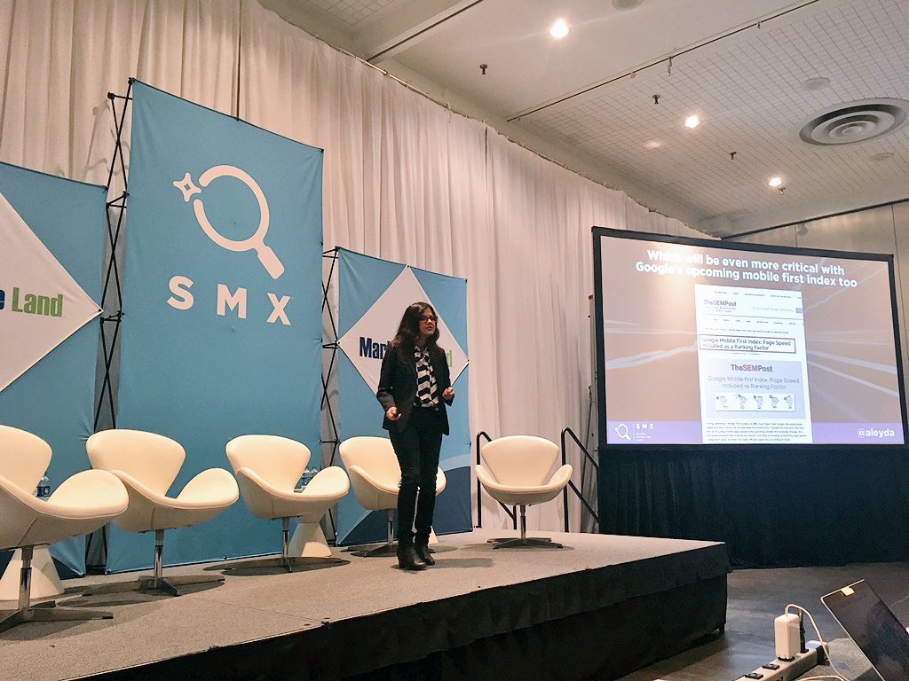 aleyda's tweet image. Thanks #SMXeast for the awesome opportunity to speak about AMP 🙌😌 ht/ @Olgandrienko