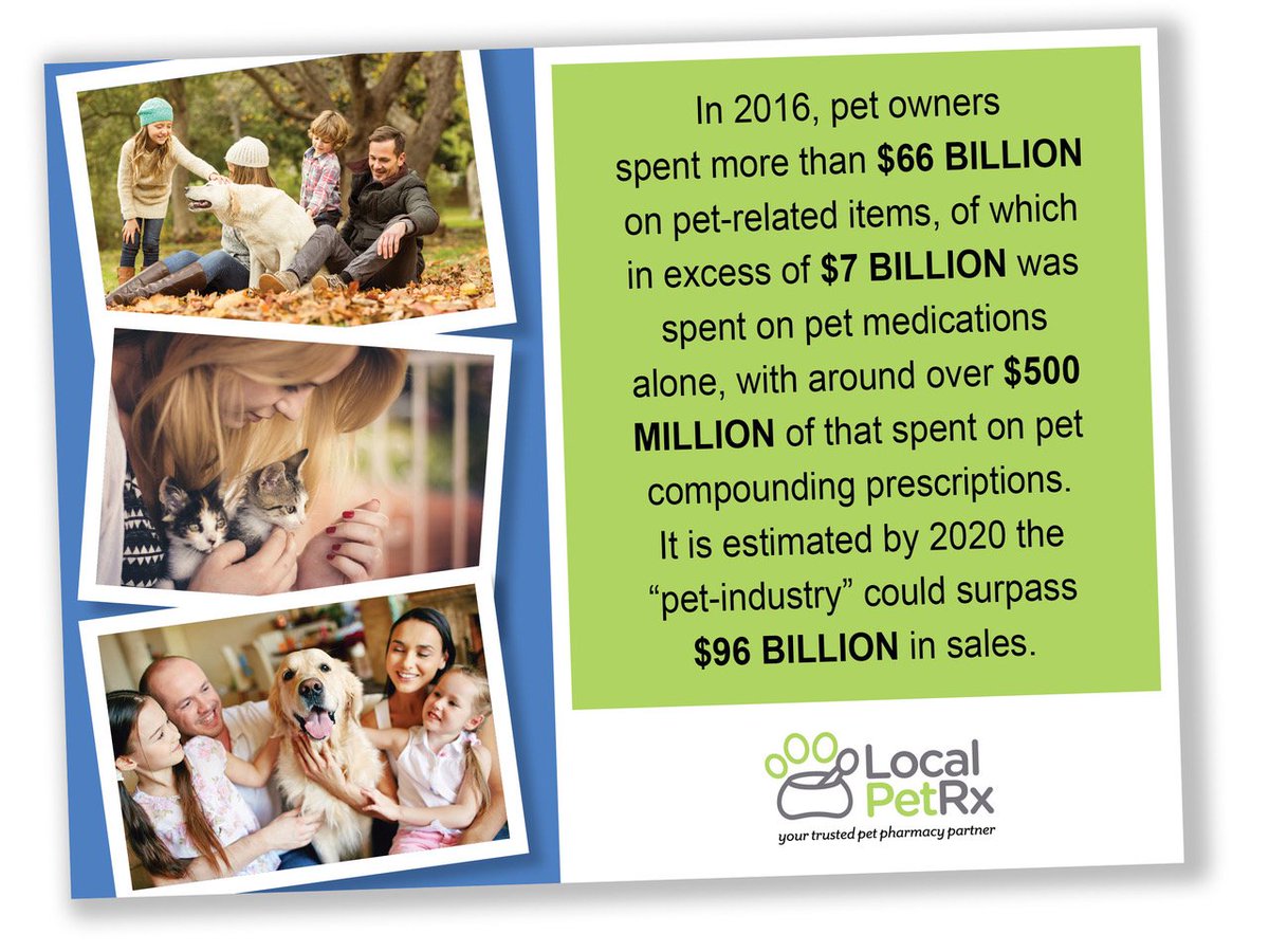 MyLocalPetRx's tweet photo. Did you know that pet owners fuel a billion dollar pet industry? #petsoftwitter #petfacts #petknowledge #funfact #welovepets #localpets https://t.co/f3QbVU6epP