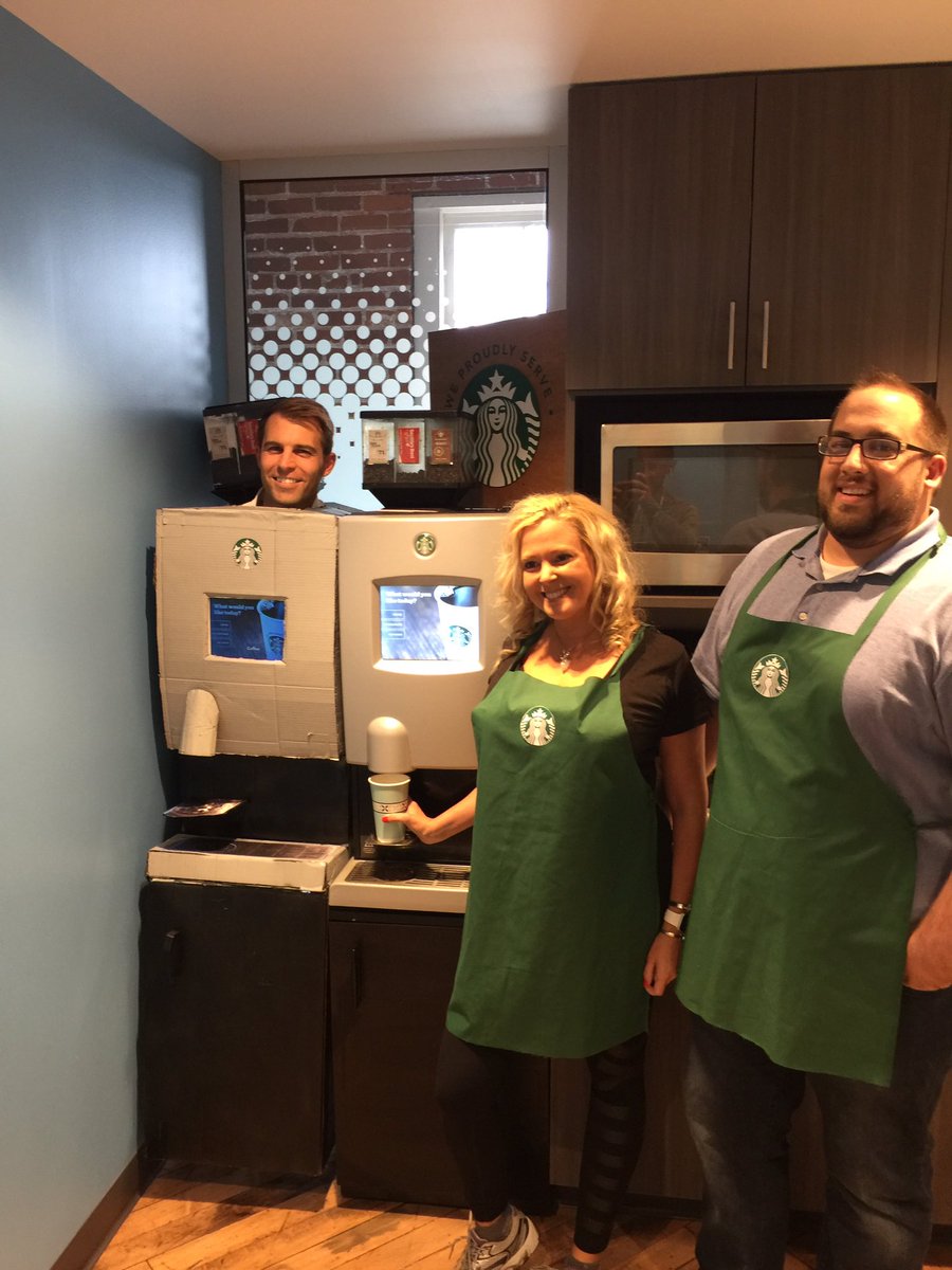 Spooky strong performance team training in the <a href="/ZillowGroup/">Zillow Group</a> <a href="/dotloop/">dotloop</a> halloween contest 👉🏻<a href="/Starbucks/">Starbucks</a> machine costume at scale <a href="/LoopProfessor/">Hunter Morgan</a>