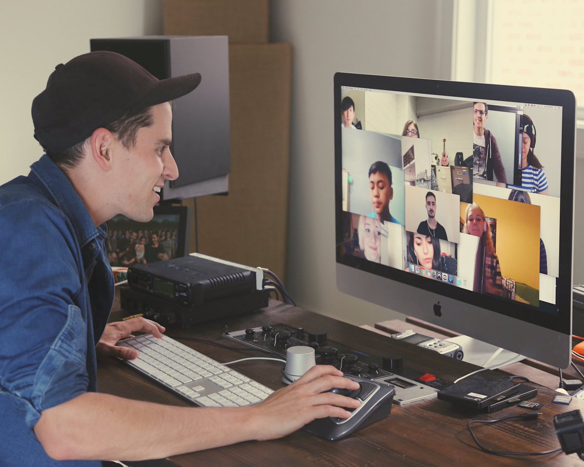 Mike_tompkins's tweet image. One of my favorite things to do is go through all of your submissions. Then start to envision how we are all going to sing together.