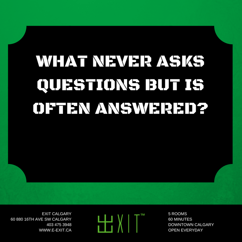 ExitCalgary's tweet image. Exit Calgary Riddles: Can you solve them?
#riddles #solve #escaperoom #fun #tuesdays