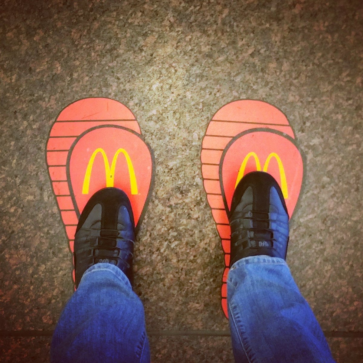 McDulceB's tweet photo. My, these are big shoes to fill. My restaurant work shoes will have to do for now.

#McDEmployee #imlovinit https://t.co/wx5I2Bmo9Z