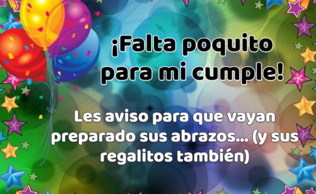 MPAQUIRRI's tweet photo. 🎂🎂🎂 MAÑANA!!!!! #CumpleEva https://t.co/8aU2iG9ikI