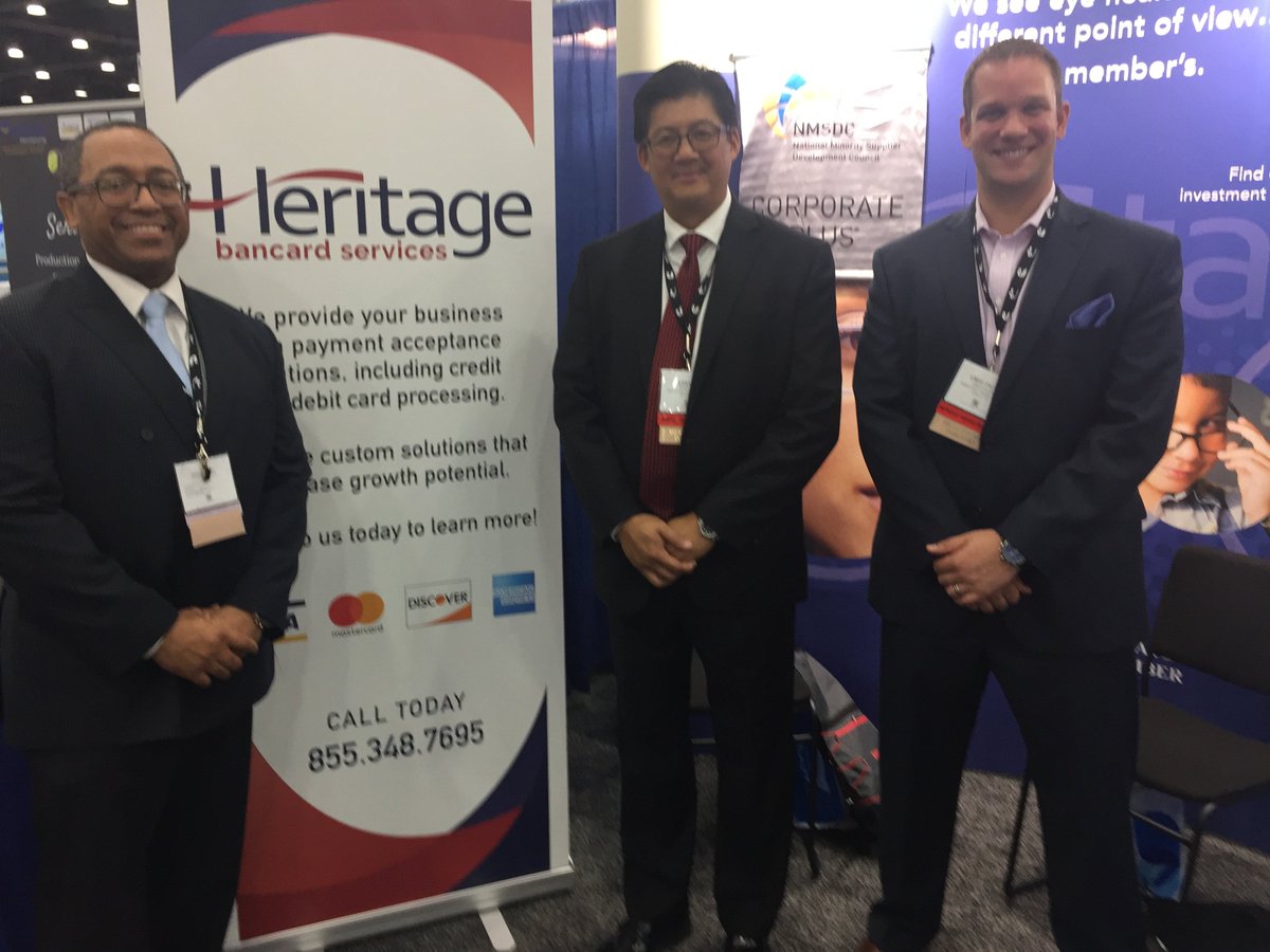 IntlBancard's tweet photo. Heritage Bancard Services at National Minority Supplier Development Council
#nmsdconference https://t.co/B0KTxmpvnx