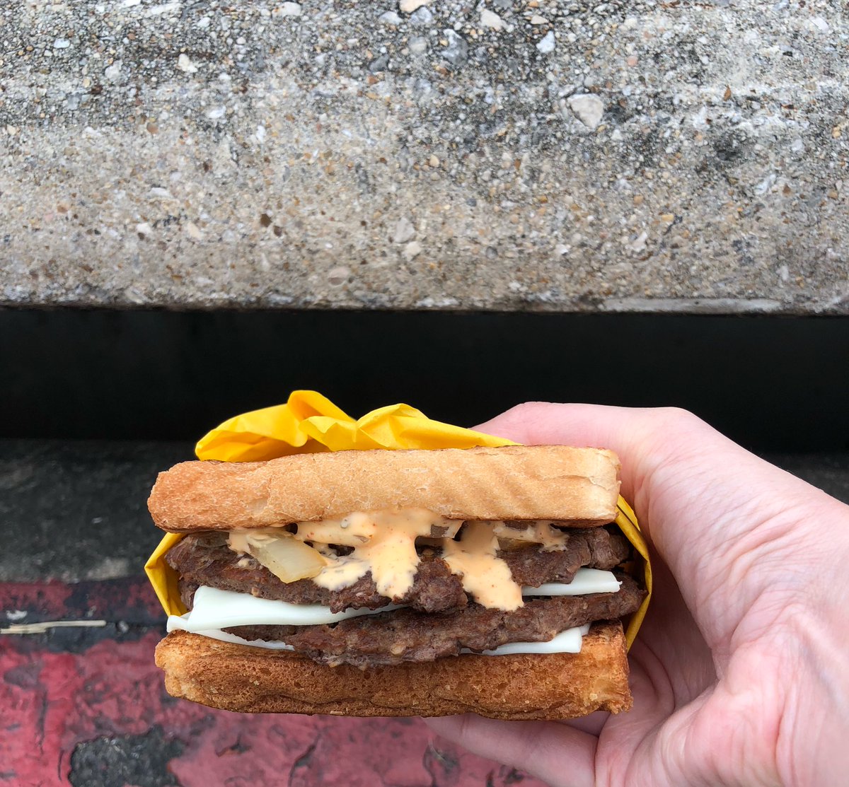 Whataburger's tweet photo. We all eat Patty Melts down here https://t.co/afpBhTJOVB