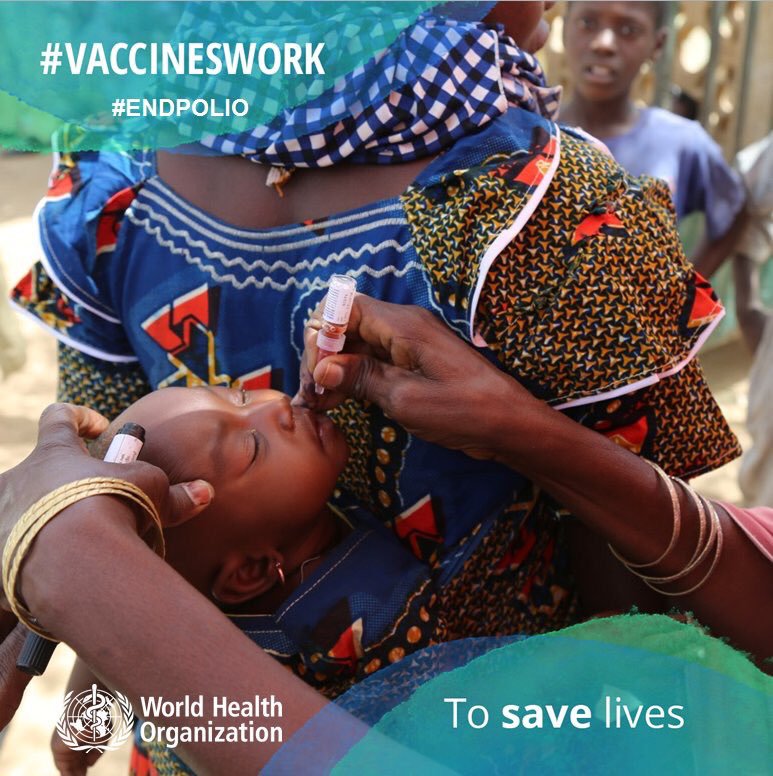 #Polio vaccine, given multiple times, can protect a child for life. #VaccinesWork, let's #EndPolio! bit.ly/2y3Zd6h