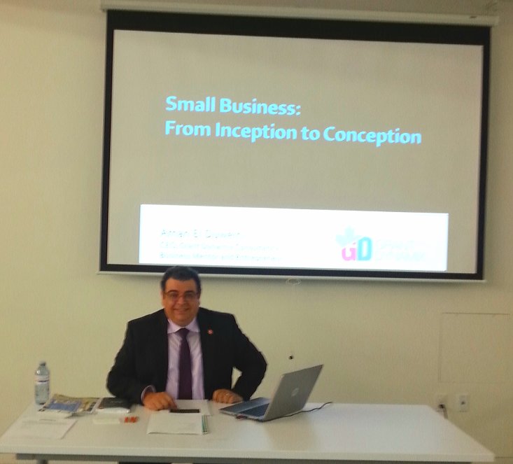 AmanElDuweini's tweet photo. Excellent attendance for my Small Business Start-up presentation #hamiltonlibrary #waterdown #HamOnt #grantdynamix #hamiltonecdev https://t.co/yDnYd5XeDl