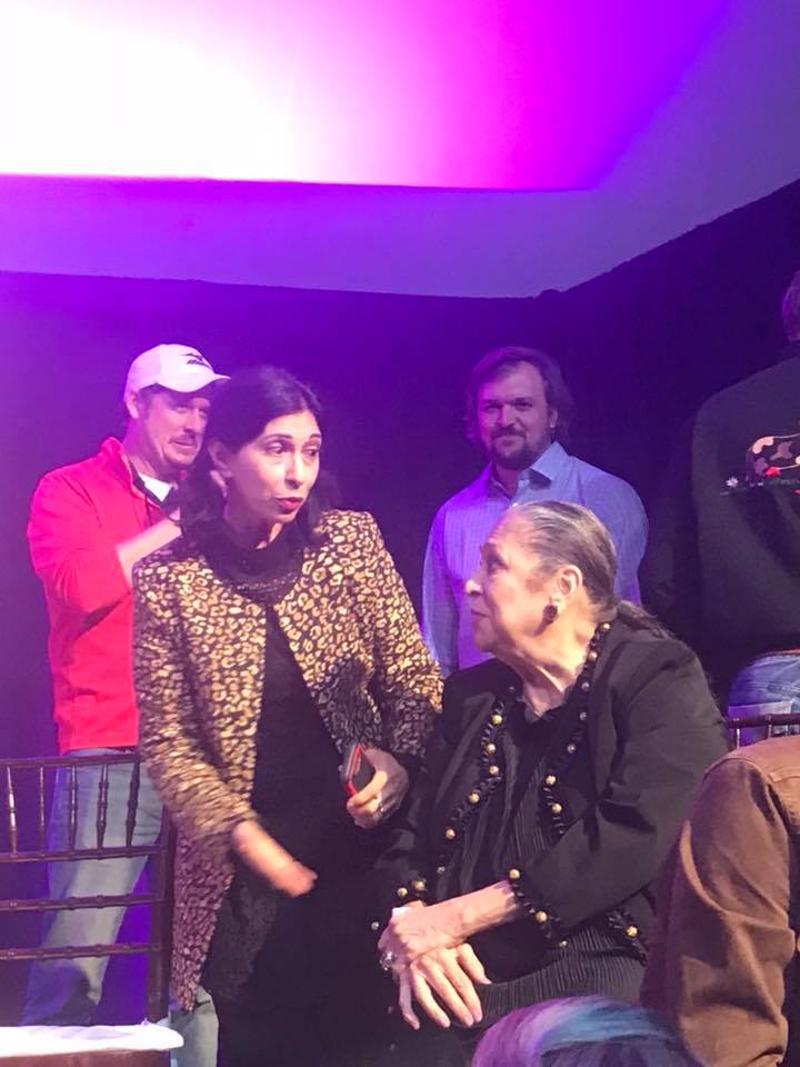Roseabdoo's tweet photo. @WhoWhatWear WatercolorCheetah jacket was a big hit  @Gilmore_Girls_F @Roseabdoo  Gypsy with Liz Torres-Miss Patty https://t.co/Uo4ALmX9eX