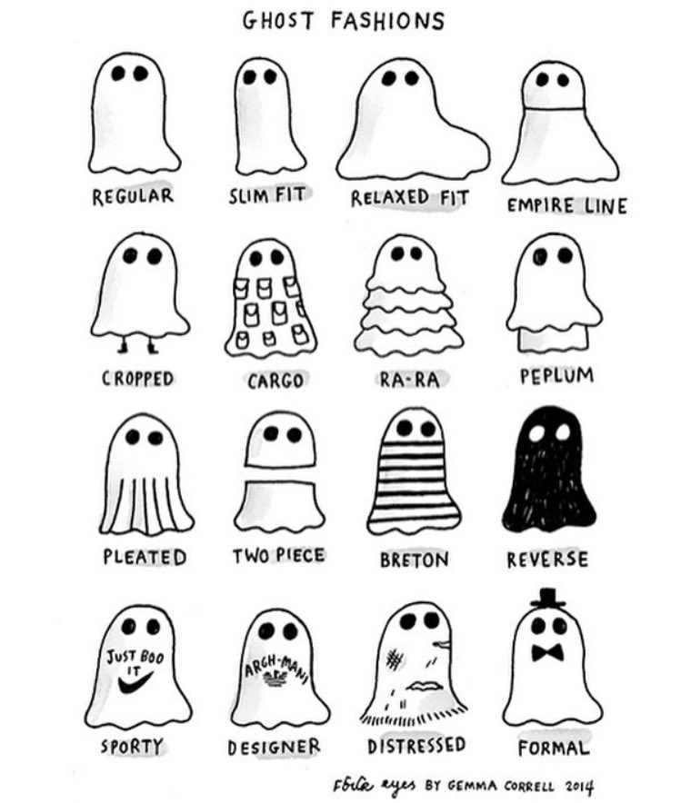 corinagaffey's tweet photo. π»ππ»πlove this @gemmacorrell Halloween illustration #justbooit #ghostfashion https://t.co/RwmiGSIemM