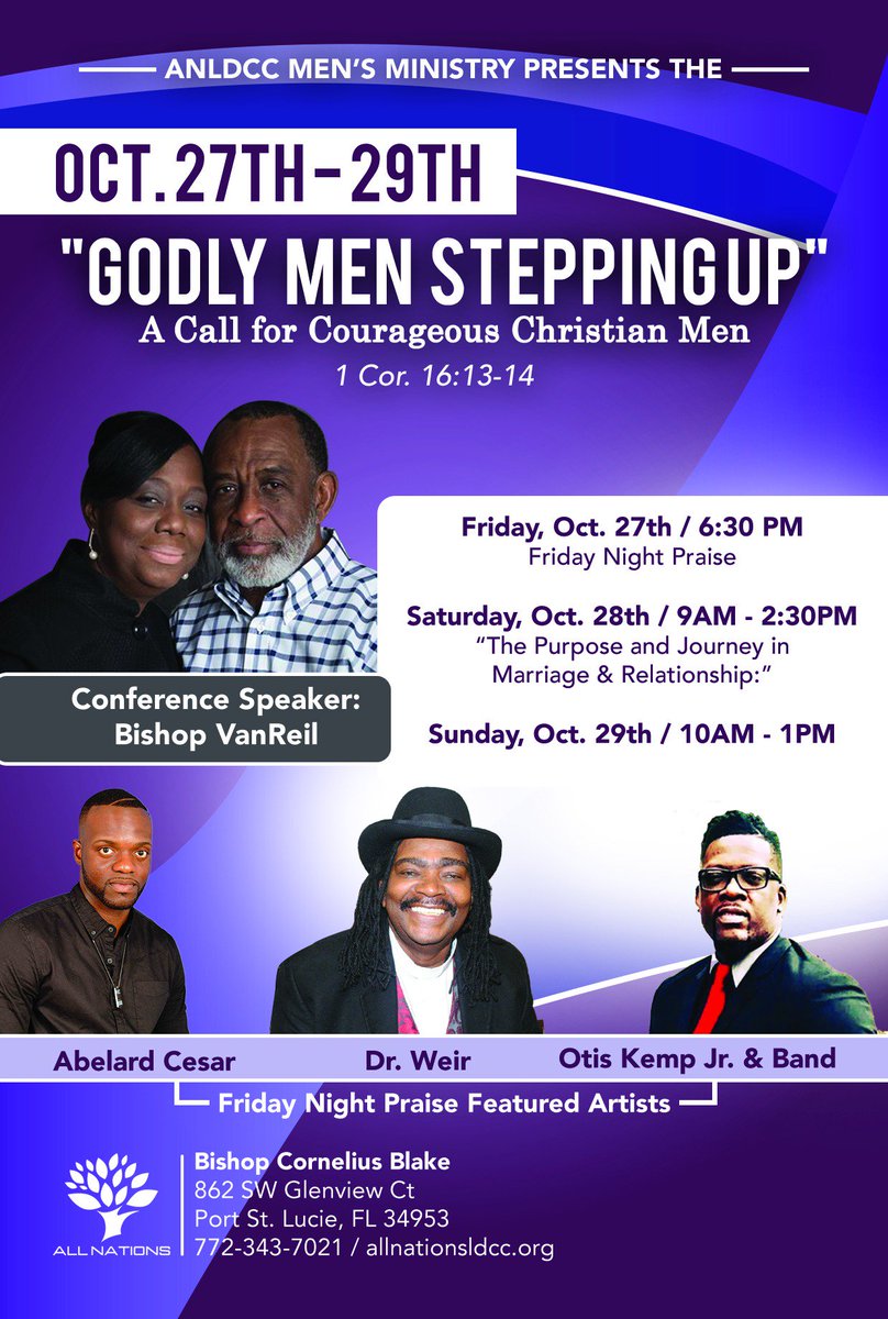 AllNationsLDCC's tweet photo. All Nations Men's Conference 2017 kicks off this week!!! Friday through Sunday!!! https://t.co/zLaTLkp759