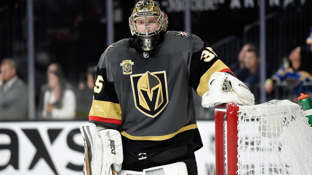 VGK_UK's tweet photo. Dansk will get the start in nets for the Golden Knights Tonight ... 
#VGK #VGKUK #VegasStrong https://t.co/dAshQDD3xl