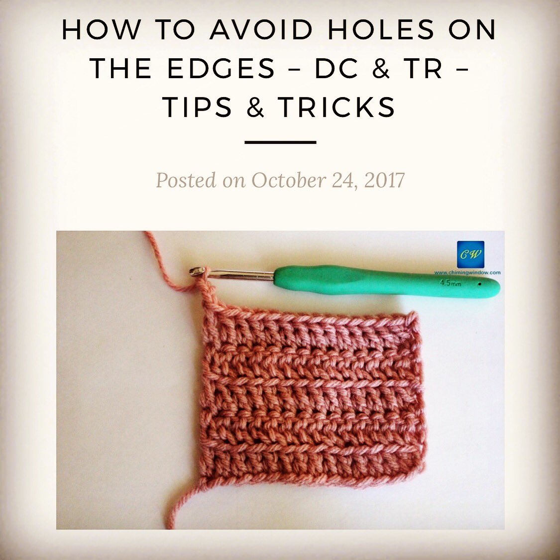 manishi11's tweet image. How to avoid holes in DC &amp;amp; TR #crochetbasics #loops&amp;amp;threads #learntocrochet #tips&amp;amp;tricks