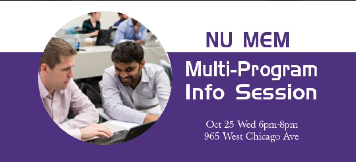 MEMNorthwestern's tweet photo. Don't forget about tomorrow's info session at @mHUBChicago downtown Chicago. https://t.co/gOpuJAUw7j
