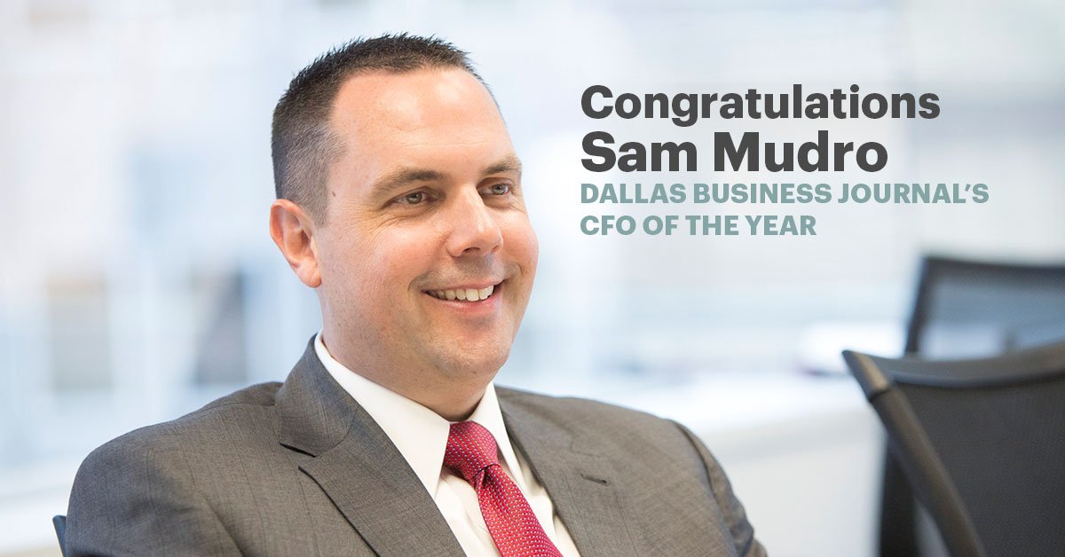 HKSArchitects's tweet photo. HKS' own Sam Mudro is named Dallas Business Journal's 2017 CFO of the Year! #congrats #DallasCFO https://t.co/8qTswFLuHb