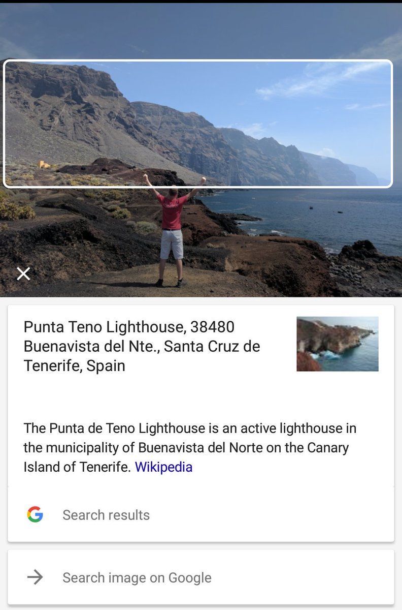 thomasstockx's tweet photo. Impressive landscape recognition by #GoogleLens on a picture stripped of its location metadata. #teampixel #ogpixel https://t.co/dE8o3EtFDH