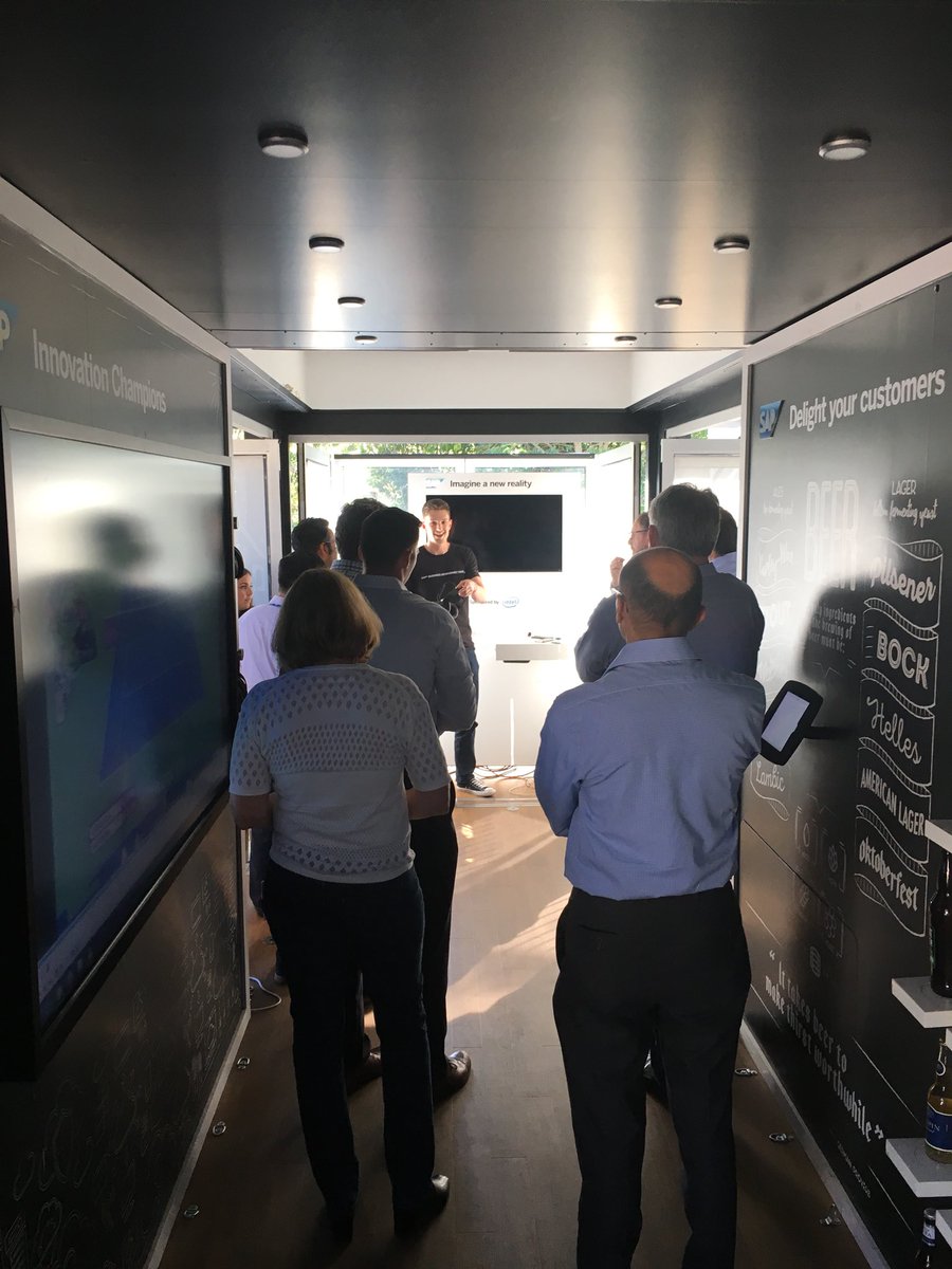 Cooperwalsh9's tweet photo. Matt showing the power of VR at our Palo Alto office today, catch the BR Tour here today and tomorrow #SAPtour17 https://t.co/dV6YY9TRke