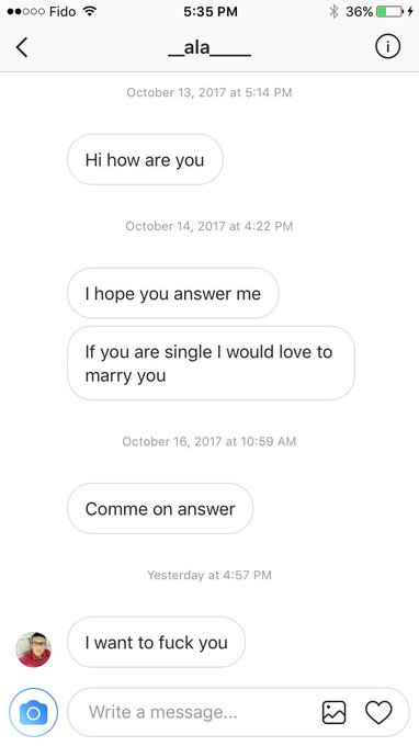 In which I receive a marriage proposal via Insta DM https://t.co/4hRiDRMaX4