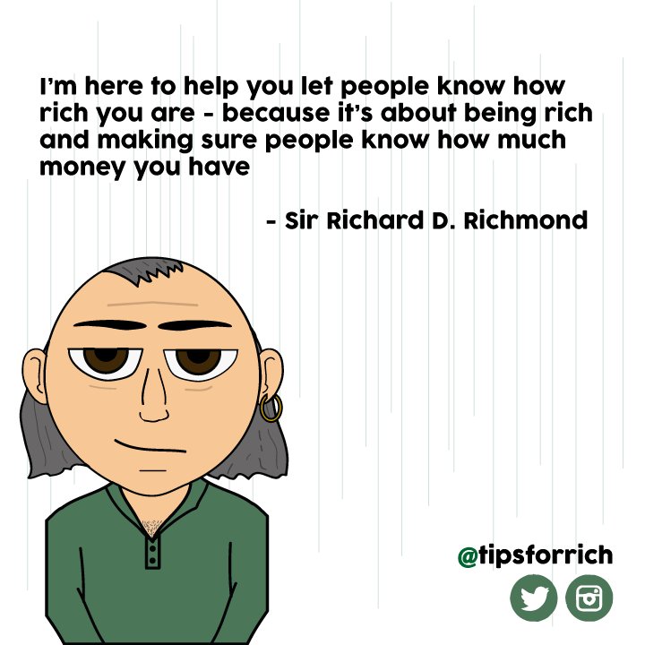 tipsforrich's tweet image. #RichPeople #ImRich #Satire #Funny #Humor