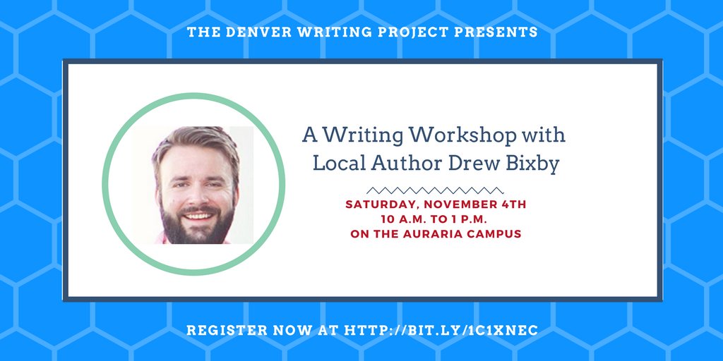DenverWP's tweet photo. Join us November 4th for a workshop with local author Drew Bixby, 10-1 on the Auraria Campus. Register now https://t.co/1GrbRsjqRN https://t.co/YaXVIr8SEE