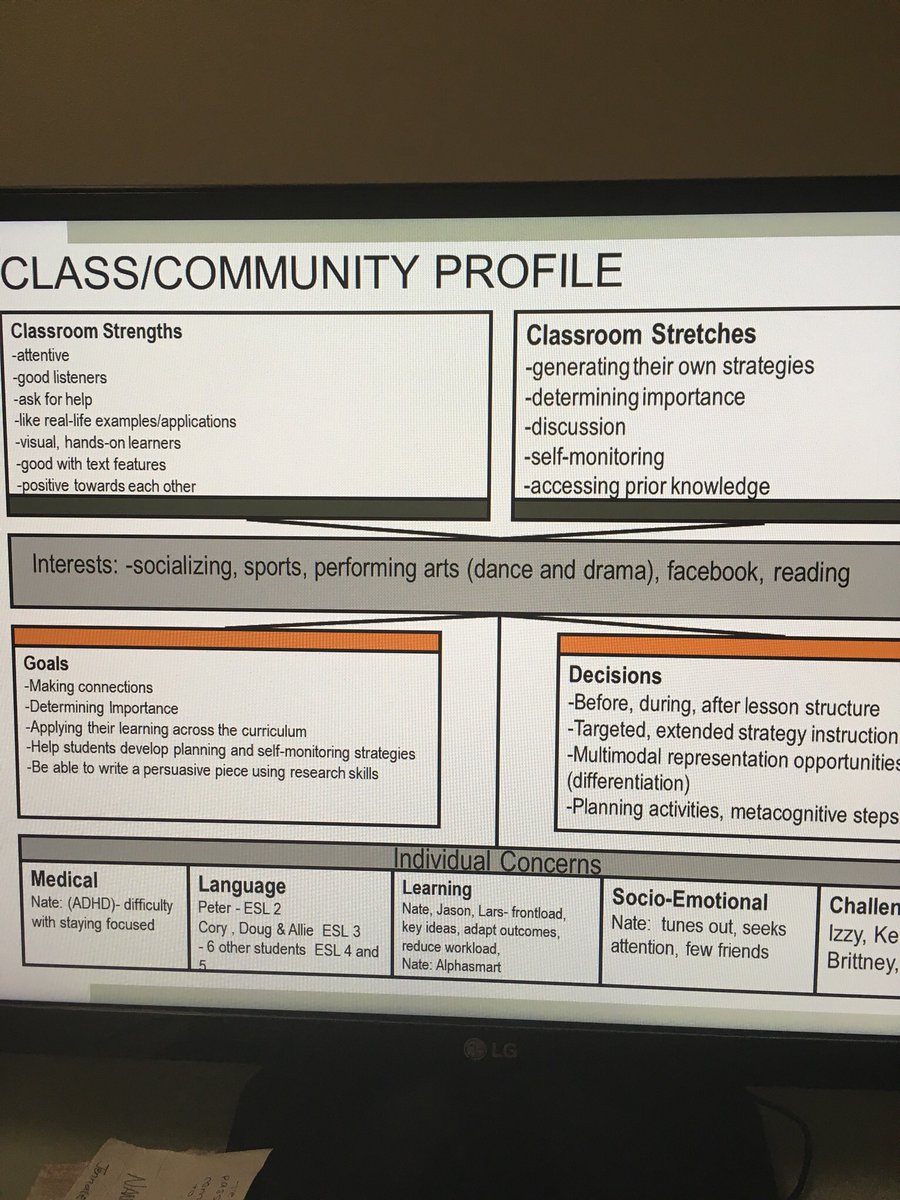 Getting to know our students with <a href="/tweetsomemoore/">Dr. Shelley Moore, PhD</a> using class profiles and self assessments of core competencies @Suethomson67 <a href="/toddmanuel_67/">Todd Manuel</a> #sd67learns #tadl2017 <a href="/judithaking/">Judith King</a> <a href="/NickKorvin/">Nick Korvin</a> @Suethomson67
