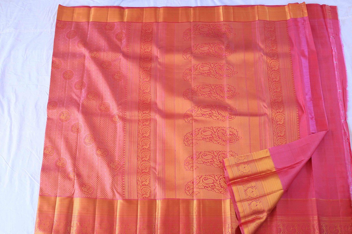 light pink wedding saree