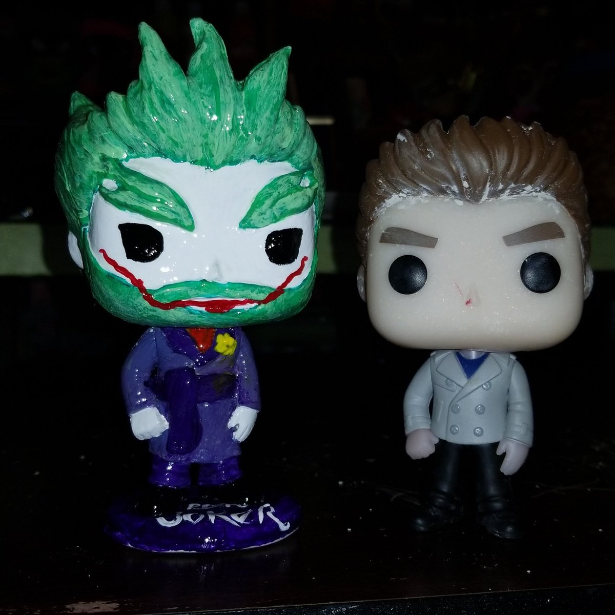 ladydragon1966's tweet photo. Finished up another custom @OriginalFunko. Retro Joker 
#FunkoPOP #joker #dccomics #batman https://t.co/ogZqXQgkMe