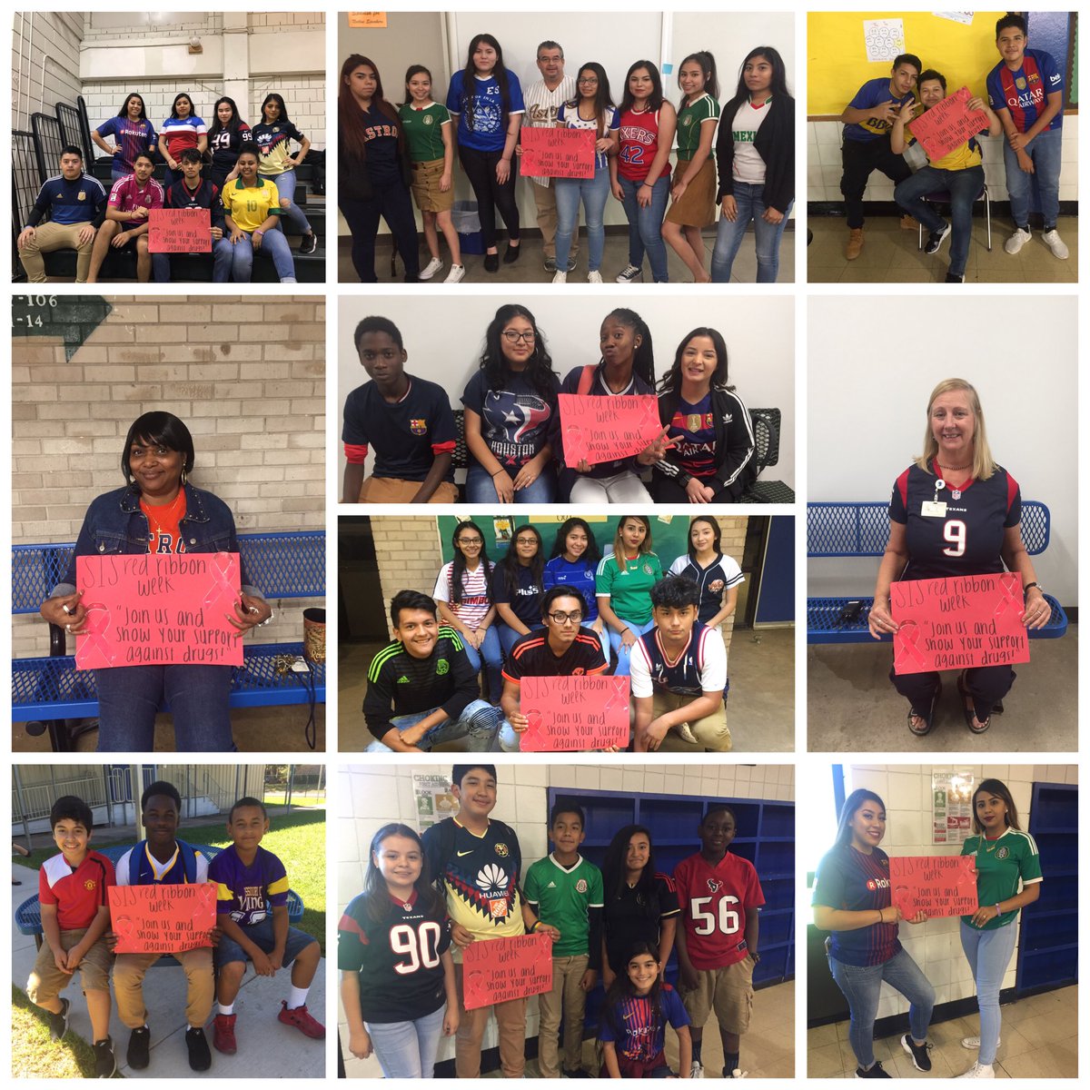 kathhyya__'s tweet photo. Monday Spartans team up agains drugs ⚽️🏐🏀🏈 #SeniorCapstone2018 #RedRibbonWeek  @SISMagnet @levinson333 https://t.co/Y0PANyPEta