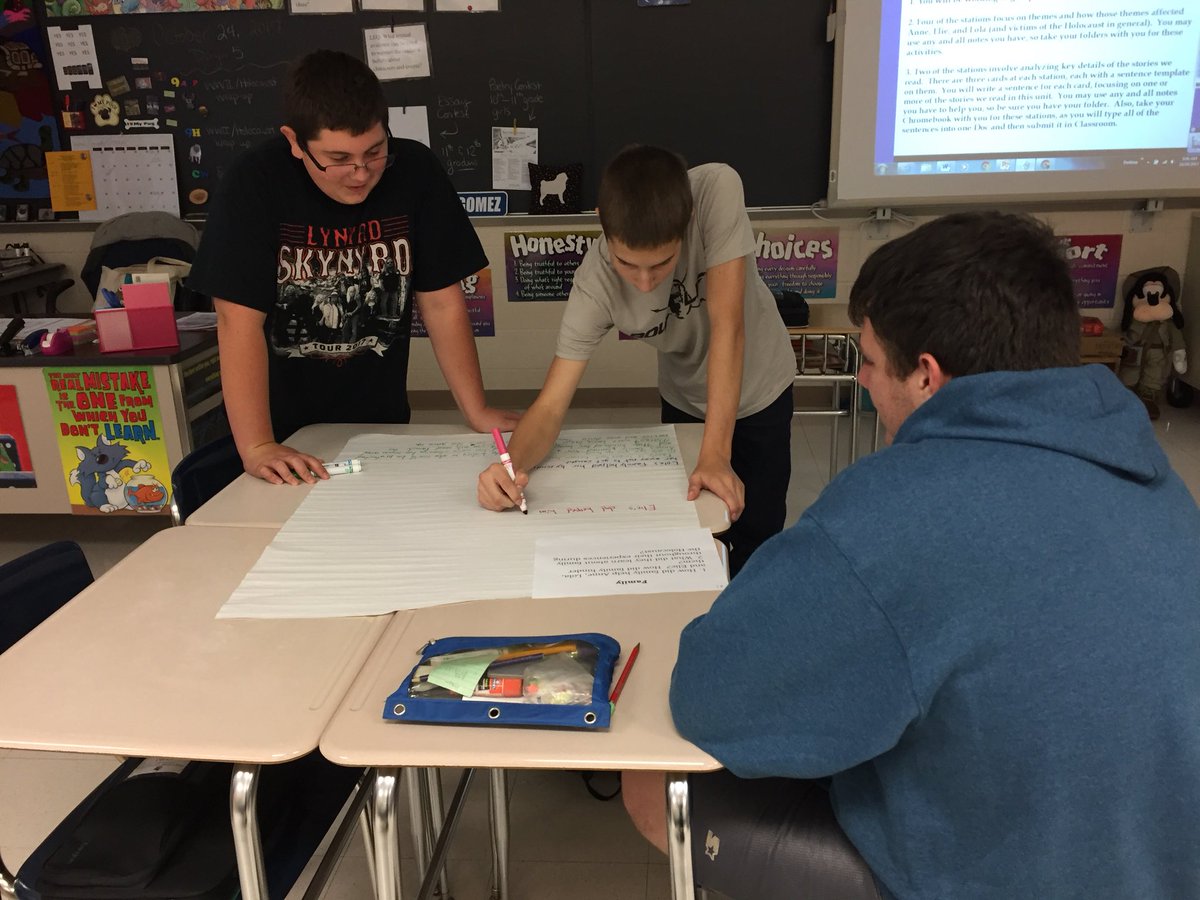 Mrs. Lloyd’s 9th grade Ss review theme &amp; author’s purpose w/ station activities.