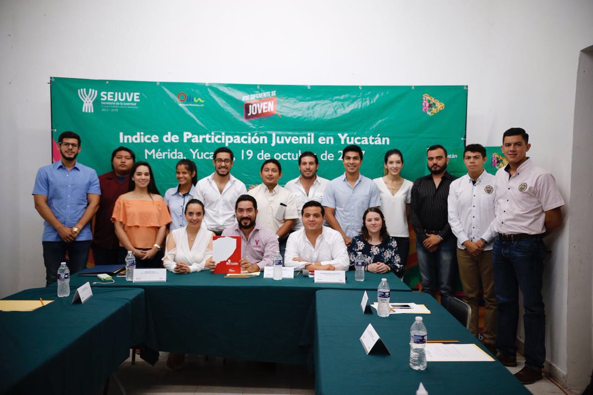 ollinorg's tweet photo. Yucatán ya tiene Índice de Participación Juvenil 😁
Te compartimos las fotos de la presentación
#IPJY2017 https://t.co/pOxZmYNcaD