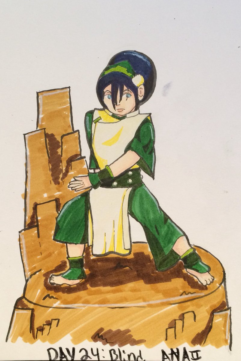 AnaiiArts's tweet photo. Day 24: Blind... Toph https://t.co/C4STFNPlz2 #INKTOBER17 #day24 #blind #tophbeifong #atla #AvatarTheLastAirbender #earthbender https://t.co/rU3SqYw5fx
