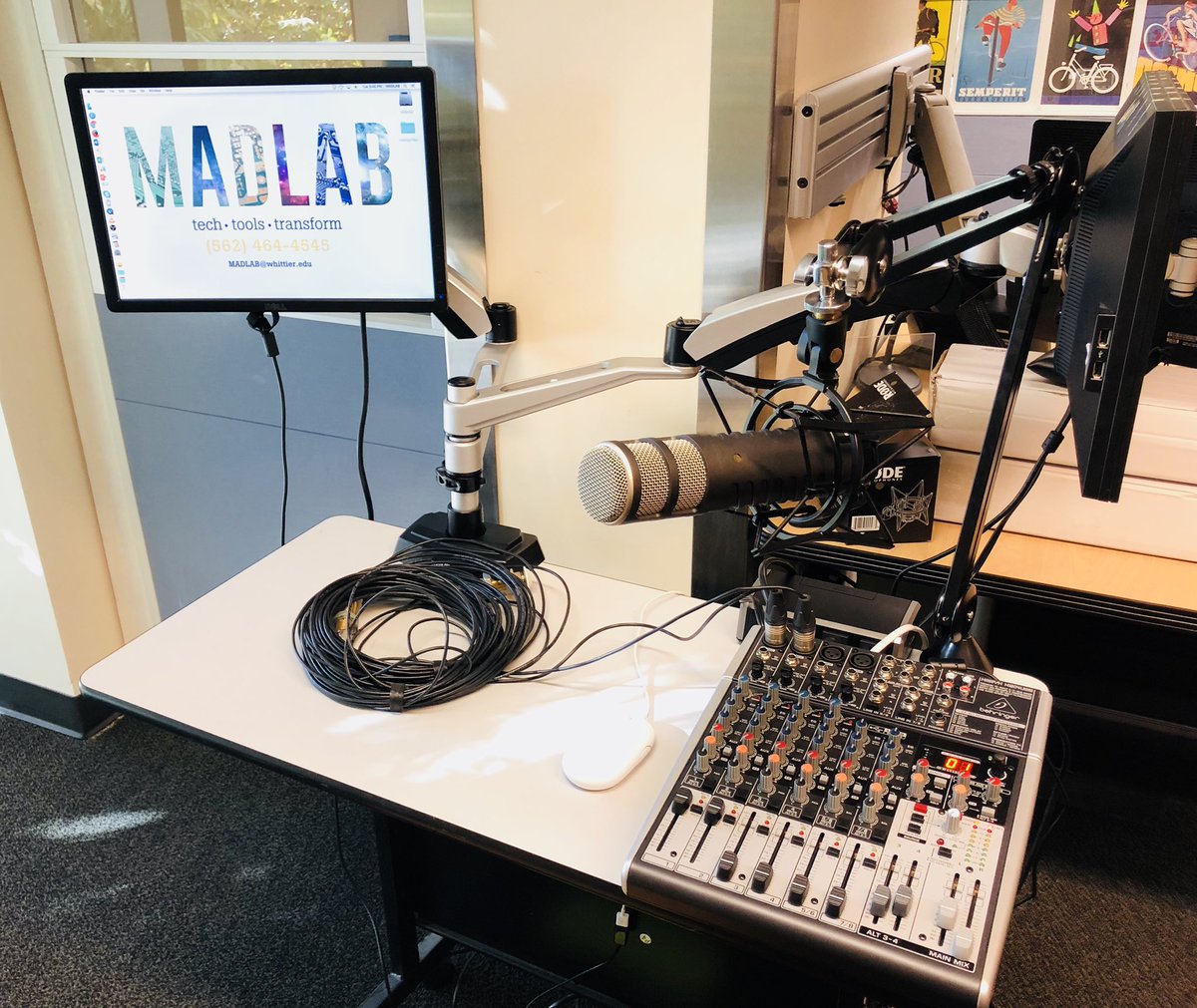 soniachaidez's tweet photo. The dream is real! Our recording studio is almost up &amp; running! So exciting!!!@DigLibArts @madlablib @DLAStuTech https://t.co/gMJQ2fDAg2