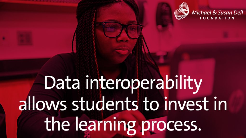 DellFdn's tweet image. #Datainteroperability gives instructors a 360-degree view of student progress, student needs &amp;amp; student history. msdf.co/2yEosjR