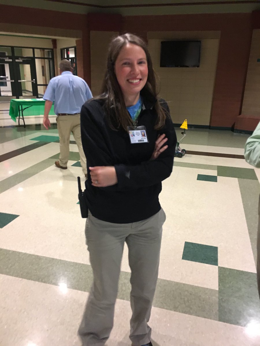 EHS Inst Coach <a href="/malpalwade/">Mallory Wade</a> supporting STEAM Night <a href="/Easley_High/">Easley High School</a> <a href="/ashleymanley/">Ashley Manley</a>