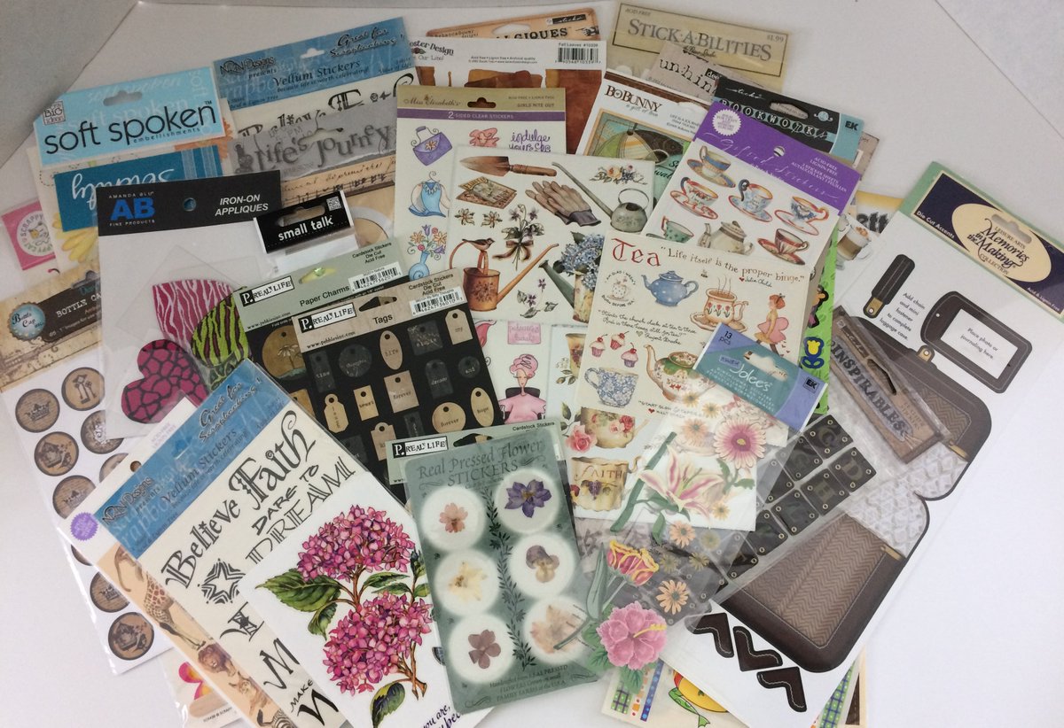 CapturedonPaper's tweet photo. New items are up for sale! Go check them out! https://t.co/2wR12INTBn #papercollections #sellyourcrafts #scrapbooking #graphic45 #stickers https://t.co/BMIimD3T7u