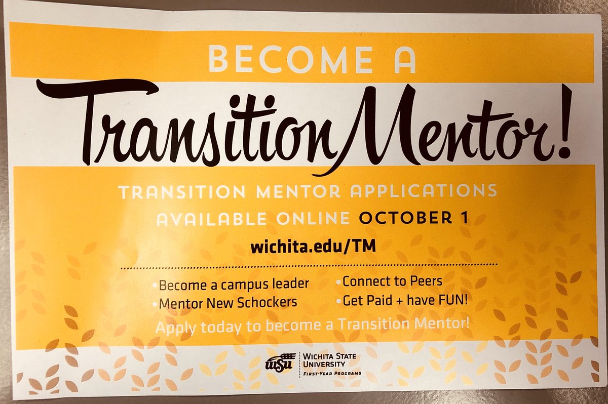 My Mama Told me... to tell you... “to become a Transition Mentor”. ...