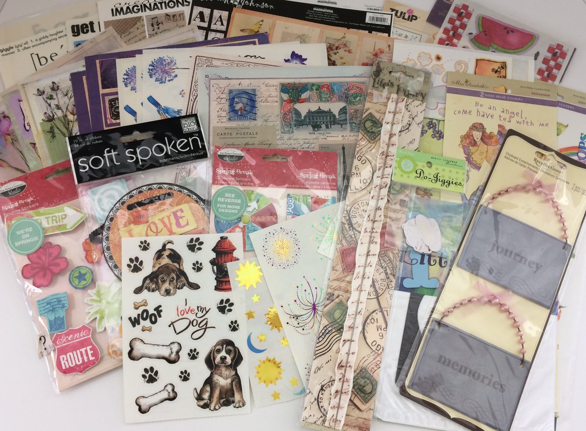 CapturedonPaper's tweet photo. New items are up for sale! Go check them out! https://t.co/2wR12INTBn #papercollections #sellyourcrafts #scrapbooking #graphic45 #stickers https://t.co/BMIimD3T7u