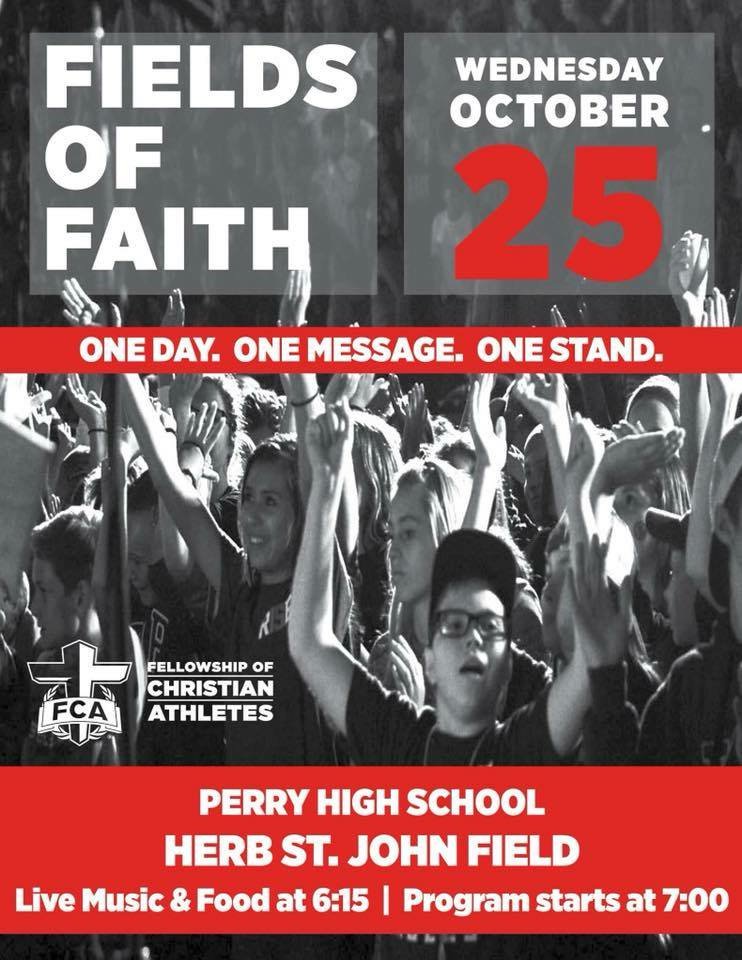VeteransFCA's tweet photo. TOMORROW is the day!

Fields of Faith is happening at 6:15 tomorrow night at the Perry Football Stadium.

Don’t miss out! #FoF2017 https://t.co/vG8MGNqza1