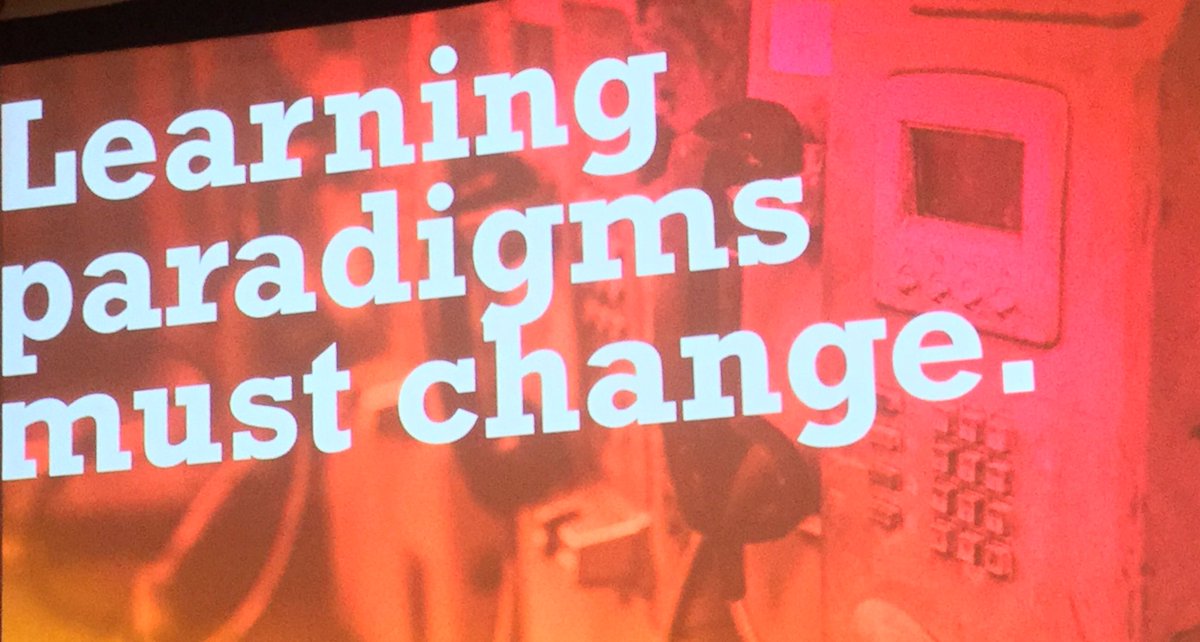 iDesignTraining's tweet photo. #adobels17 We need to change as learning paradigms change. https://t.co/ulaoifeEzR