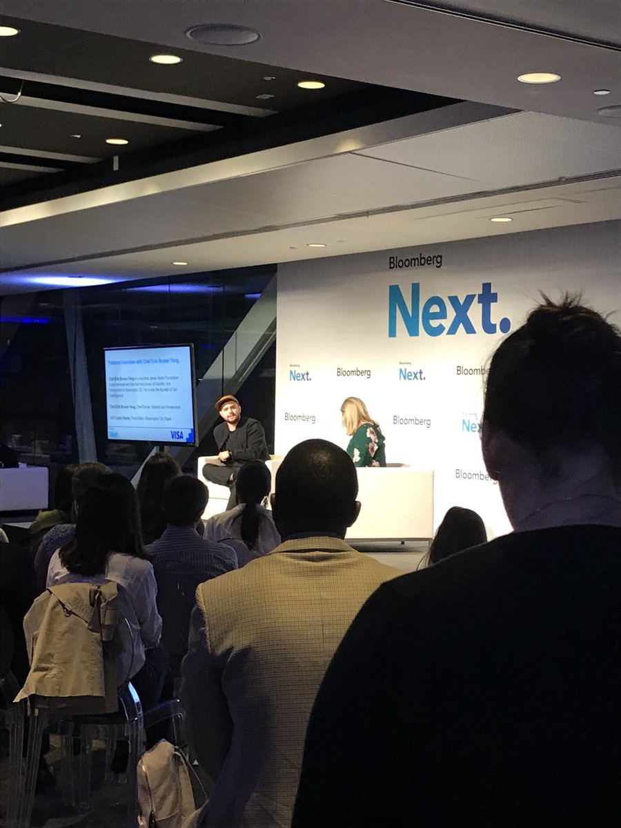 EddieWytkind's tweet photo. Really enjoying this Q&A w/ @erikbruneryang at #BloombergNext conference addressing #ChefActionNetwork https://t.co/STufx6l3Fr