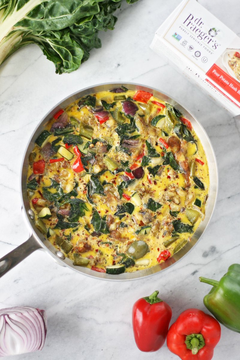New recipe! A super delicious + easy vegetable and four potato frittata with <a href="/DrPraegers/">DrPraegers</a> vegukate.com/post.php?s=201…