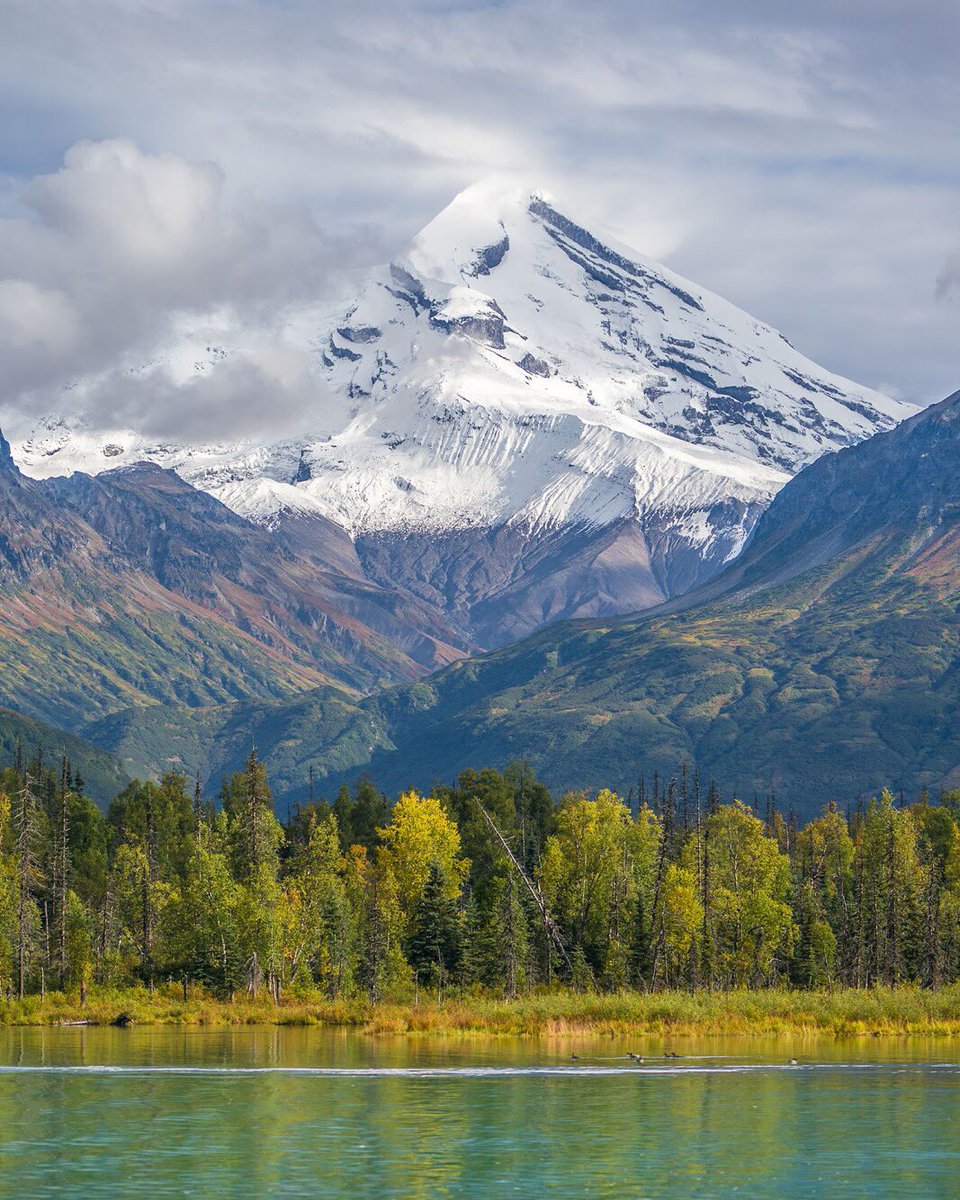 Now that's a gorgeous view! <a href="/LakeClarkNPS/">Lake Clark NPS</a> by Nate Luebbe #Alaska