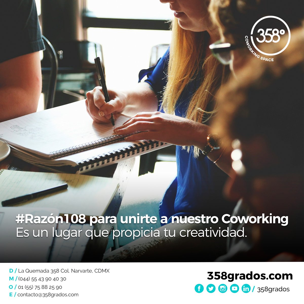 358grados's tweet photo. Únete a 358 Grados Coworking Space y crea proyectos
innovadores junto a otros #coworkers. https://t.co/69y3tCkPXD