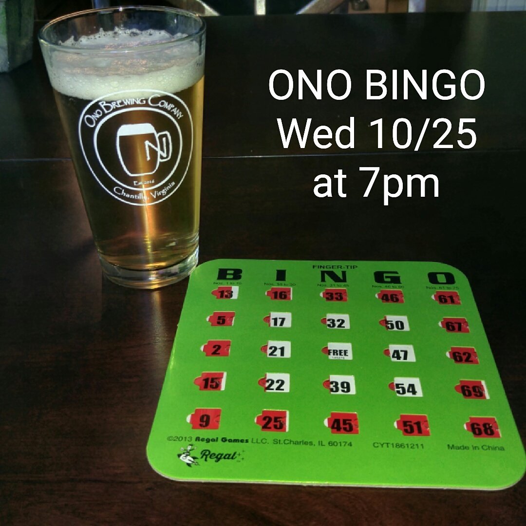 OnoBrewCo's tweet photo. We had so much fun last week that we are playing BINGO again this week.Come out and joinbtbe fun! #onobeer #selfservebeer https://t.co/4vjEBiGLZA