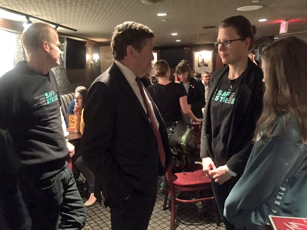 JohnTory's tweet photo. Joined members of @CycleToronto &amp; Friends &amp; Families for Safe Streets at annual vigil &amp; wake held to honour those who have died on our roads https://t.co/ZJHZZKdvfU