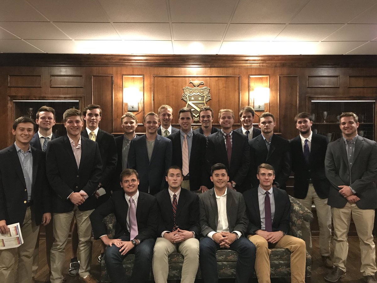 Look at all these bright young men who received checks at the scholarship dinner!