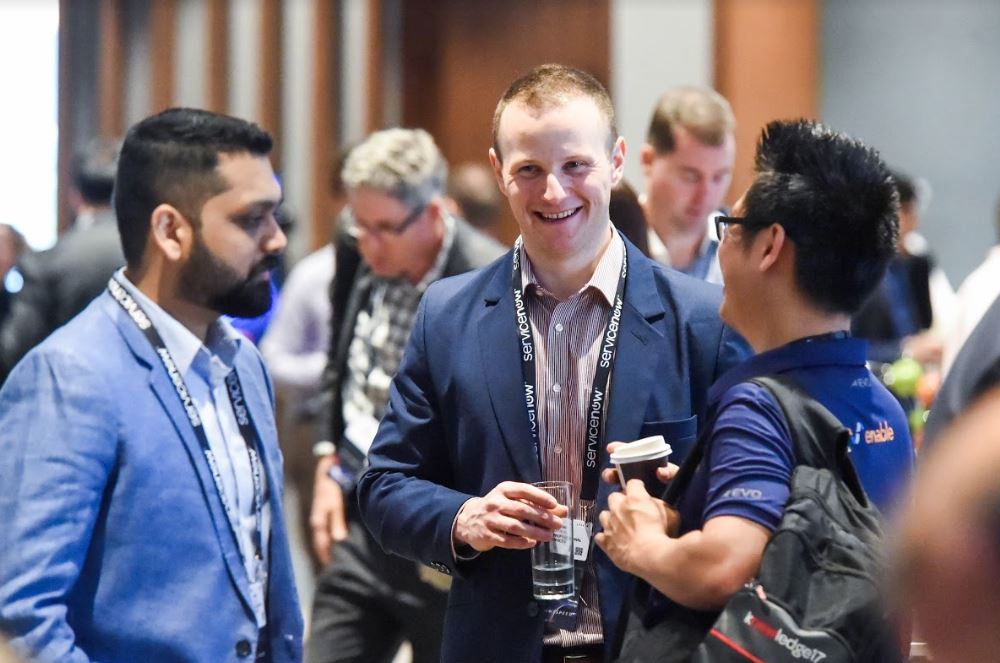 ServiceNowANZ's tweet photo. Up next - can #customerservice become a team sport? Find out how to resolve customer issues, fast, on the dedicated #CSM track #NowForum https://t.co/z9wZINFlHQ