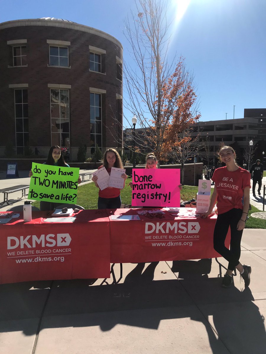 If you missed us outside the Joe today, you can still sign up for the DKMS Bone Marrow Registry from 10-2 in Hilliard Plaza tomorrow!