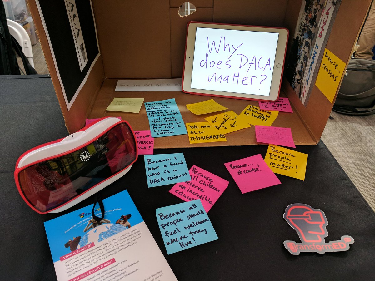 SocialVRLab's tweet photo. Fun celebration + good crowd input for our diorama too! Congrats to @TylerSamstag @cntr4creativity @remakelearning  #STEAMshowcase2017 https://t.co/SvLgzapsX2